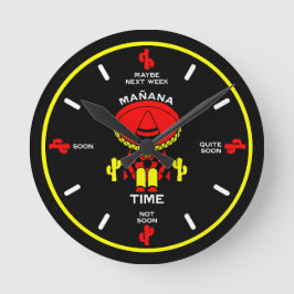 Reloj Redondo Mediano El regalo de la persona perezosa