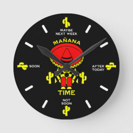 Reloj Redondo Mediano El regalo de la persona perezosa