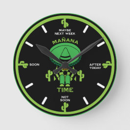 Reloj Redondo Mediano El regalo de la persona perezosa