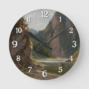 Reloj Redondo Mediano El río Dunajec en las montañas Pieniny