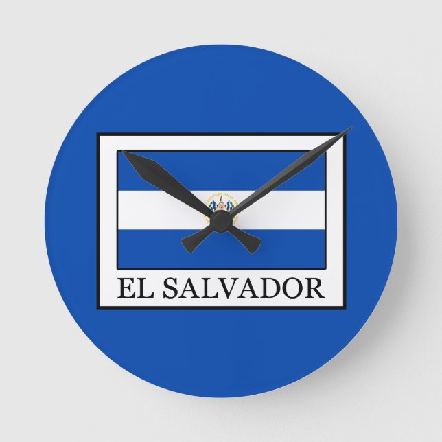 Reloj Redondo Mediano El Salvador (Anverso)