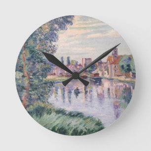 Reloj Redondo Mediano El Samois viejo, c.1900 (aceite en lona)