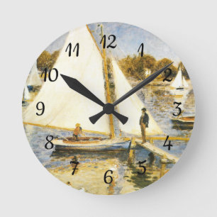 Reloj Redondo Mediano El Sena de Argenteuil Auguste Renoir