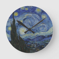 El Starry Night Wall Clock