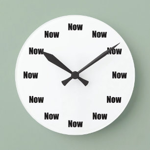 Reloj Redondo Mediano El Tiempo de la Atención Plena es Ahora