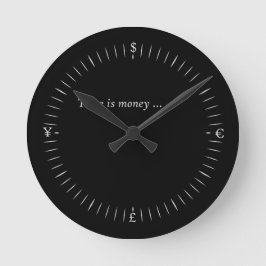 Reloj Redondo Mediano El tiempo es oro