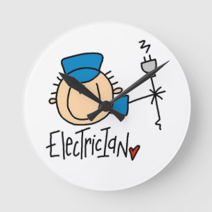 Reloj Redondo Mediano Electricista