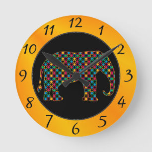 Reloj Redondo Mediano Elefante