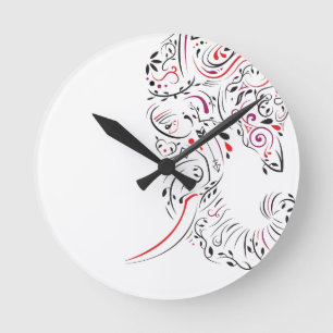 Reloj Redondo Mediano elefante ornamental