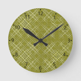 Reloj Redondo Mediano Elegancia entrecruzada