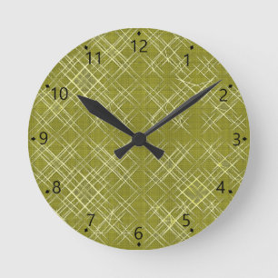 Reloj Redondo Mediano Elegancia entrecruzada