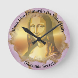 Reloj Redondo Mediano Elegant Mona Lisa Gioconda Leonardo Da Vinci