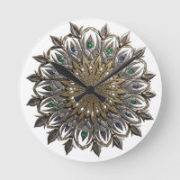 Elegant Peacock Mandala Watch