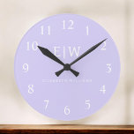 Reloj Redondo Mediano Elegante Profesional Simple Monograma Minimalista<br><div class="desc">Presentamos nuestra Elegante Colección Minimalista Profesional Simple Monograma: Eleva tu estilo con sofisticación atemporal y elegancia subestimada. Esta colección, elaborada con meticulosa atención a los detalles, presenta diseños minimalistas adornados con su monograma personalizado. Cada pieza exuda profesionalismo y refinamiento, perfecto para dar una impresión duradera en cualquier entorno. Desde la...</div>