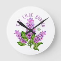 Elegante rama lila acuarela