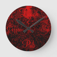 Elegante vibrante floral elegante negro rojo de