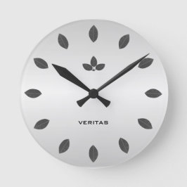 Reloj Redondo Mediano Elegantes hojas de árbol de la bahía