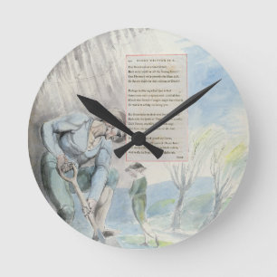 Reloj Redondo Mediano "Elegía escrita en un cementerio de Counrty",