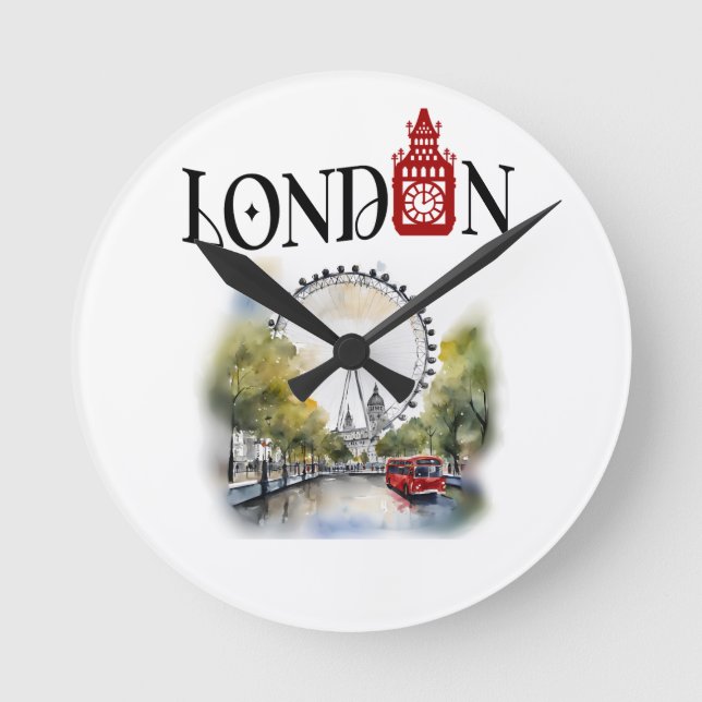 Reloj Redondo Mediano Elevate Your Space with London's Iconic Big Ben (Anverso)