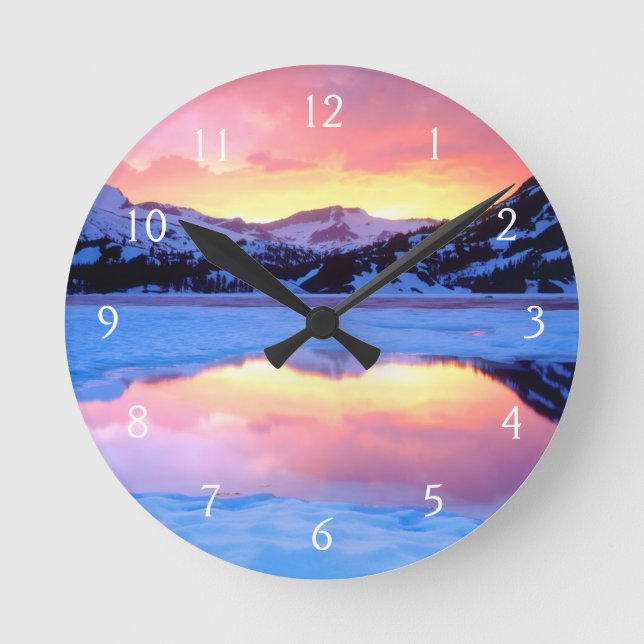 Reloj Redondo Mediano Ellery Lake at Sunset (Anverso)