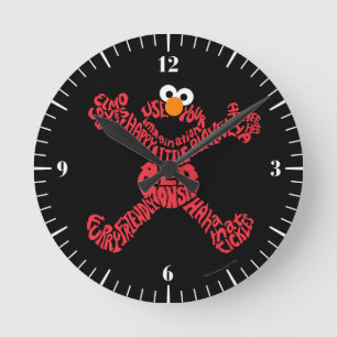 Reloj Redondo Mediano Elmo Pattern Fill