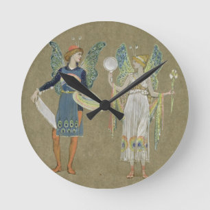Reloj Redondo Mediano Elves and Fairy Painters, from 'The Snowman' 1899