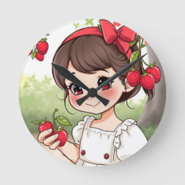 Reloj Redondo Mediano Emely – Die Erdbeerprinzessin