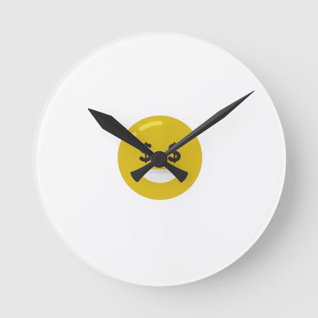 Reloj Redondo Mediano emoji ocular de dinero (Anverso)
