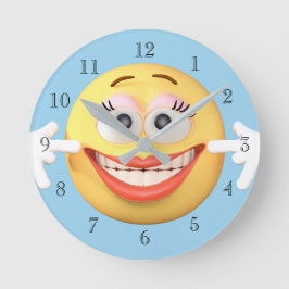Reloj Redondo Mediano Emoji sonriente