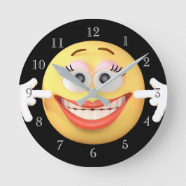 Reloj Redondo Mediano Emoji sonriente