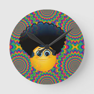 Reloj Redondo Mediano emojis afro