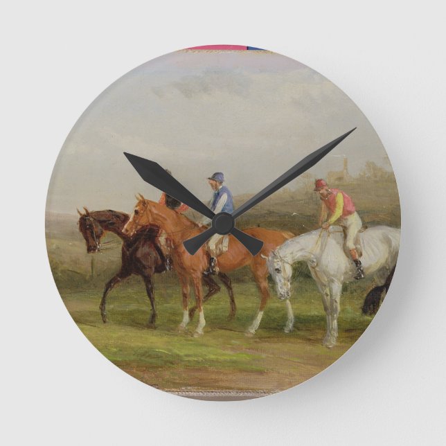 Reloj Redondo Mediano Empaquetado: al principio (aceite sobre lienzo) (Anverso)