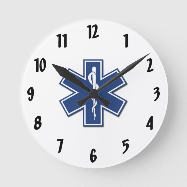 Reloj Redondo Mediano EMS Estrella de la Vida (Anverso)