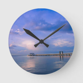 Reloj Redondo Mediano En azul