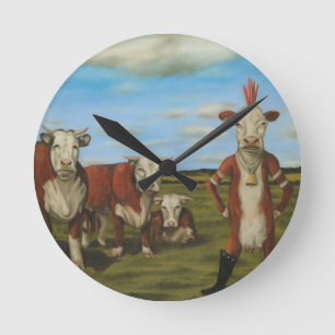 Reloj Redondo Mediano En Contra De La Manada