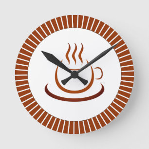 Reloj Redondo Mediano En Cualquier Momento Es Hora De Café