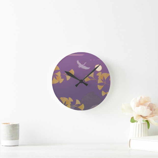 Reloj Redondo Mediano En el atardecer (Hogar)