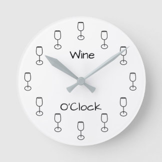 Reloj Redondo Mediano En punto del vino