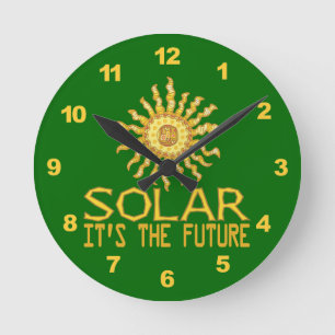 Reloj Redondo Mediano Energía solar
