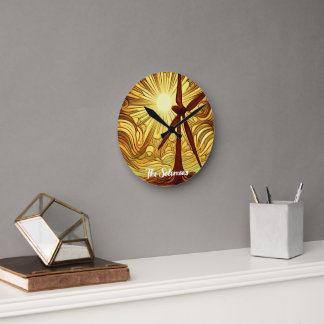 Reloj Redondo Mediano Energía solar y eólica