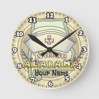 Reloj Redondo Mediano Enfermera de Alabama