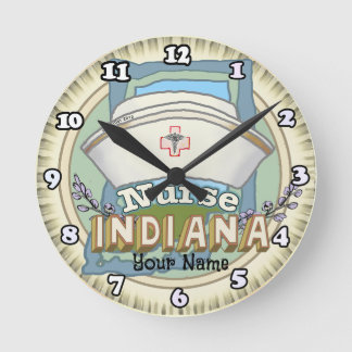 Reloj Redondo Mediano enfermera de Indiana