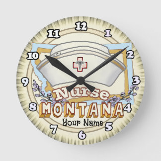 Reloj Redondo Mediano Enfermera de Montana