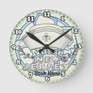Reloj Redondo Mediano Enfermera de Nueva Jersey
