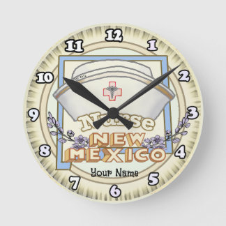 Reloj Redondo Mediano Enfermera de Nuevo México