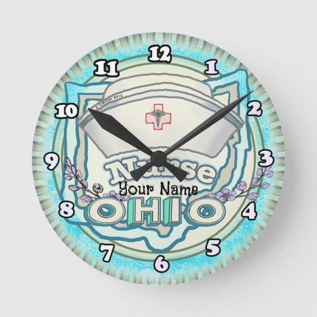 Reloj Redondo Mediano enfermera de Ohio (Anverso)