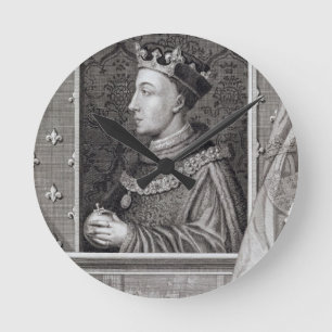 Reloj Redondo Mediano Enrique V (1387-1422), después de una pintura en