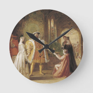 Reloj Redondo Mediano Enrique VIII y Ana Bolena