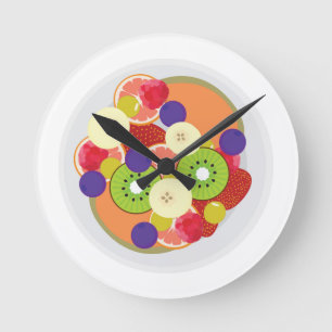 Reloj Redondo Mediano Ensalada de Frutas