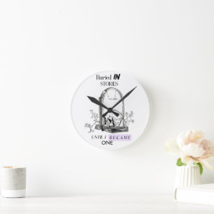Reloj Redondo Mediano Enterrado en Historias Arte Oscura Academia